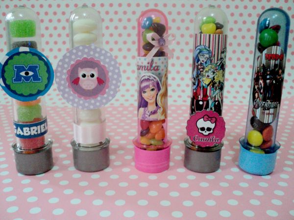 Tubetes Personalizados (c/ Guloseimas)